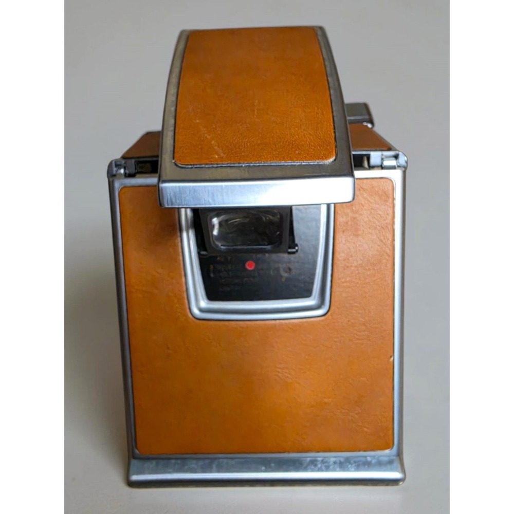 Polaroid SX-70 Vintage Land Camera Folding Brown w/ Original Brown Leather Case